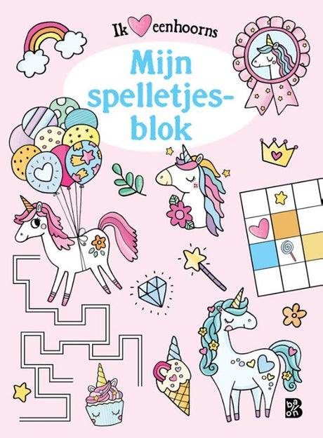 Standaard uitgeverij eenhoorns spelletjesblok