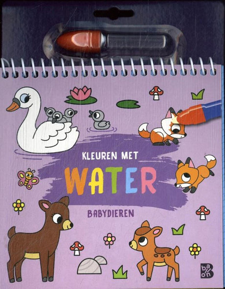 Standaard uitgeverij kleuren met water: babydieren 3+ | 3 stuks