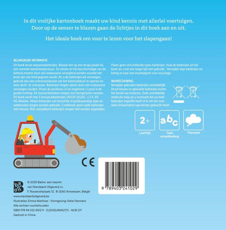 Mijn lichtjesboek: voertuigen 2+