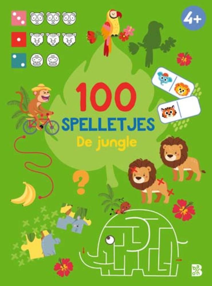 100 spelletjes: de jungle 4+ | 3 stuks
