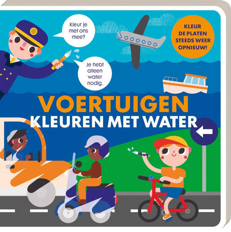 Kleuren met water - voertuigen 3+ | 2 stuks