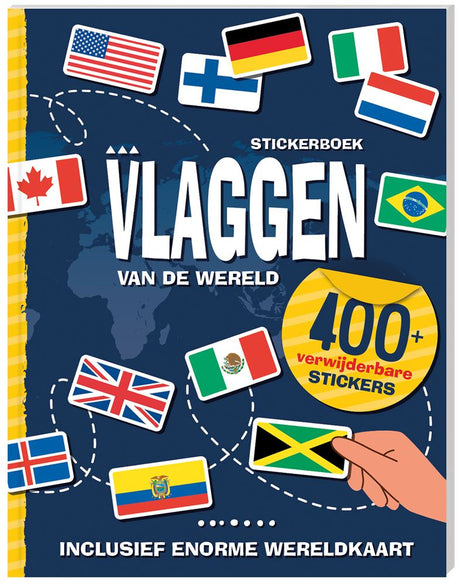 Stickerboek vlaggen van de wereld 4+