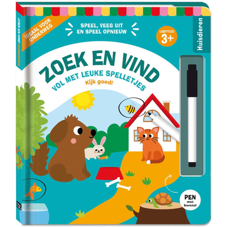 Imagebooks zoek en vind kinderboek - huisdieren 3+
