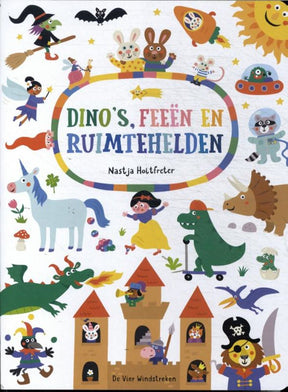 Karton: dino's, feeën en ruimtehelden 2+ | 2 stuks