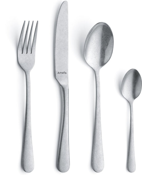 Amefa - austin - bestekset - 16-delig - 4 personen - stonewash - zilverkleurig