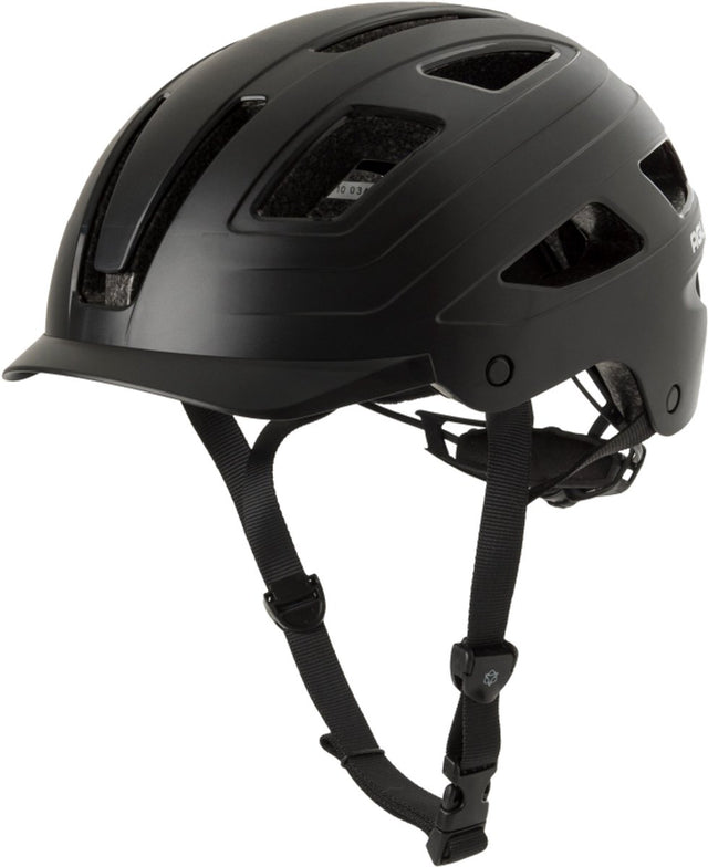 Agu cit-e - fietshelm - unisex - 59-61cm - led-achterlicht - direct-dial - met klep - 13 ventilatieopeningen - zwart