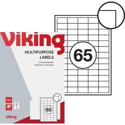 Multifunctionele etiketten viking wit 21.2 x 38.1 mm