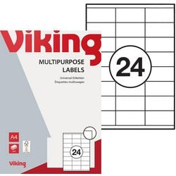 Multifunctionele etiketten viking 70x36mm wit