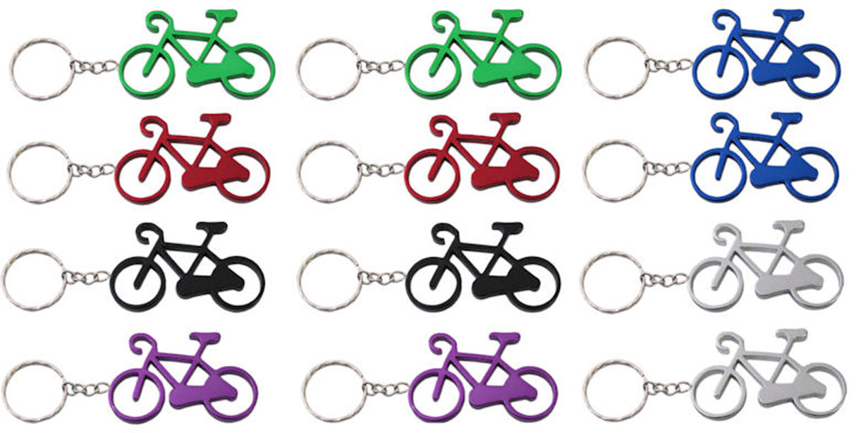 Mighty Key Ring en aluminium Bicycle (12 pièces)