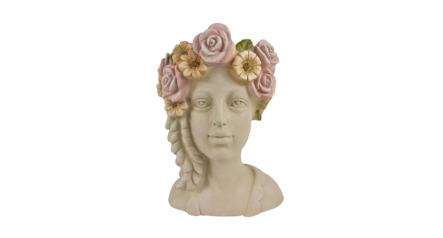 Lady head pot magnesiuim 30x28x42cm