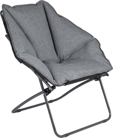 Bo-camp - urban outdoor - moon chair - silvertown - olefin - grijs