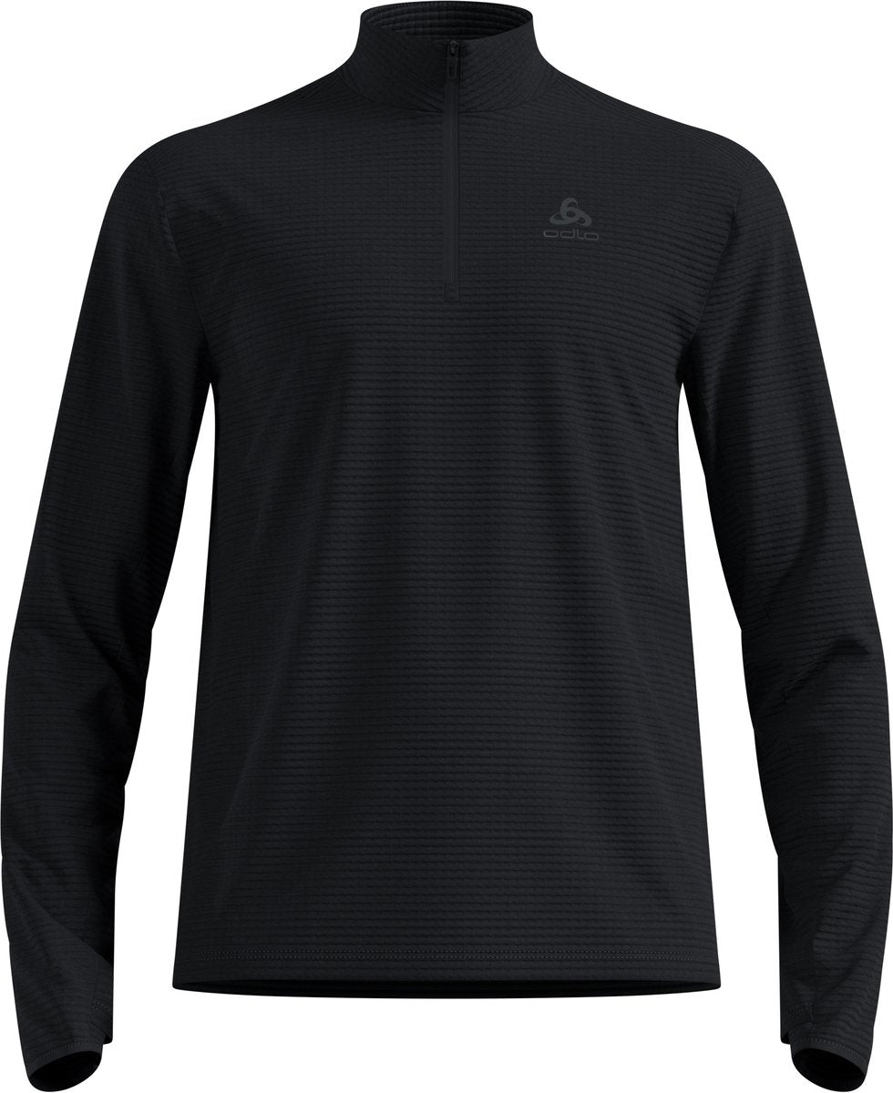 Odlo essential thermal midlayer 1 2 zip heren - zwart - maat m
