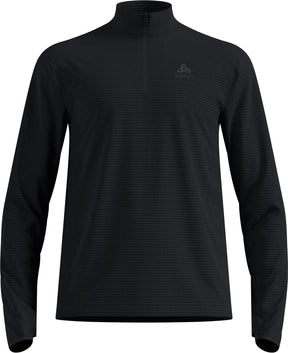 Odlo essential thermal midlayer 1 2 zip heren - zwart - maat m
