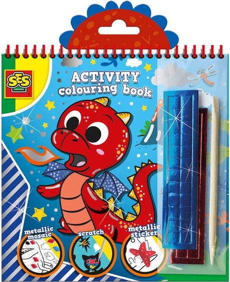 Ses creative ses doe- en kleurboek metallic 3in1
