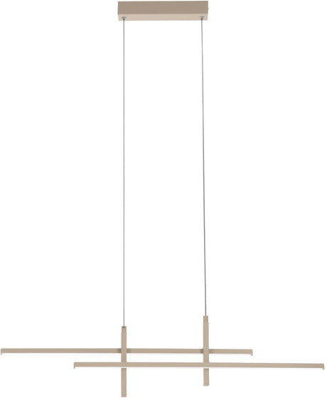 Eglo trepiliano hanglamp - led - 110 cm - zandkleur beige crème wit