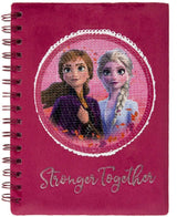 Undercover disney frozen notitieboek a5 met pailletten - multicolor.