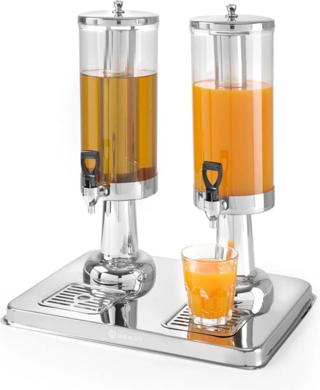 Hendi sapdispenser – 6l – met ijs cilinder – non-drip tapkraan – eenvoudig te reinigen