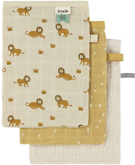 Trixie tetra washandjes 3-pack mix - lively lion