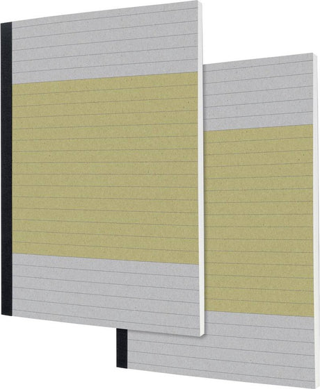 Sigel quicknote sn100 notitieboek gelinieerd geel aantal pagina's: 100 din a5