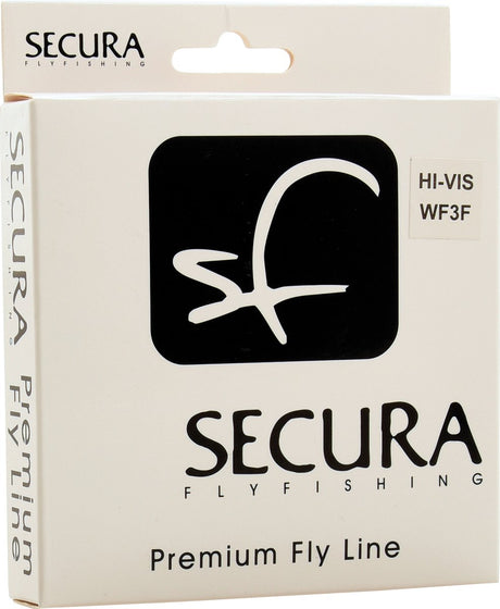 Secura fly line wf3f hi-vis - vislijn - vliegvislijn - taper - oranje- forel - vliegvissen