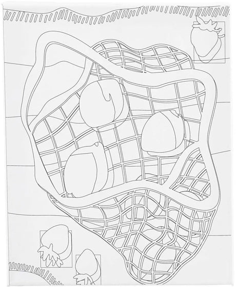 Creativ company schildercanvas citrusvruchten 24x30 cm voor kinderen.
