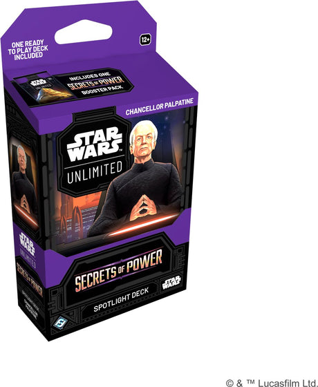 Fantasy flight games star wars unlimited: secrets of power palpatine spotlight deck (en)