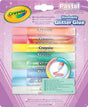 Crayola - pastel - hobbylijm - afwasbare glitterlijm pastelkleuren - 8 stuks - voor kinderen
