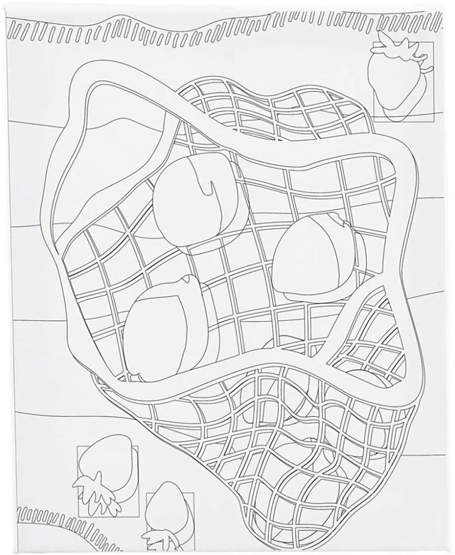 Creativ company schildercanvas citrusvruchten 24x30 cm voor kinderen.