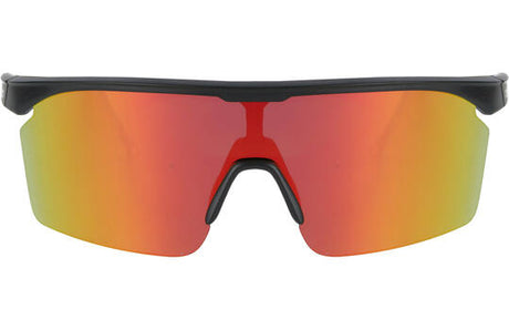 Trivio - fietsbril noa zwart revo rood met extra transparante lens