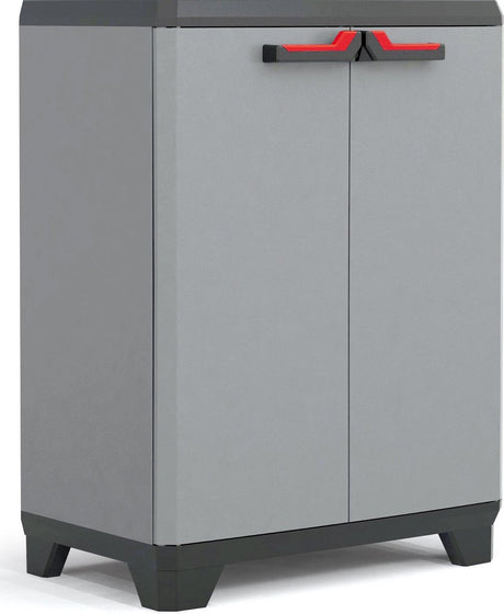 Keter stilo lage kast - 1 plank - 68x39x90cm - donkergrijs zwart
