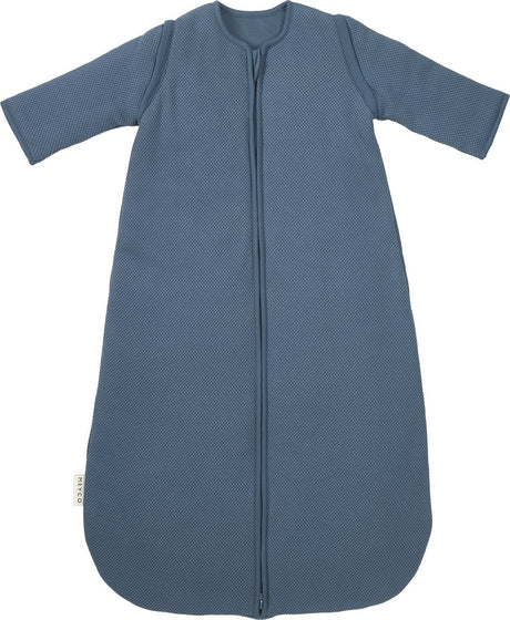 Meyco baby studio collection classic baby slaapzak - afritsbare mouwen - indigo - 90cm - 2.5 tog