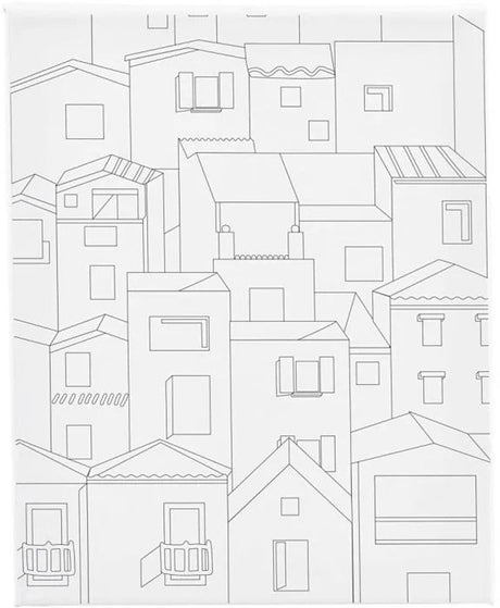 Creativ company schildercanvas stad print 24x30 cm - creatief speelgoed.