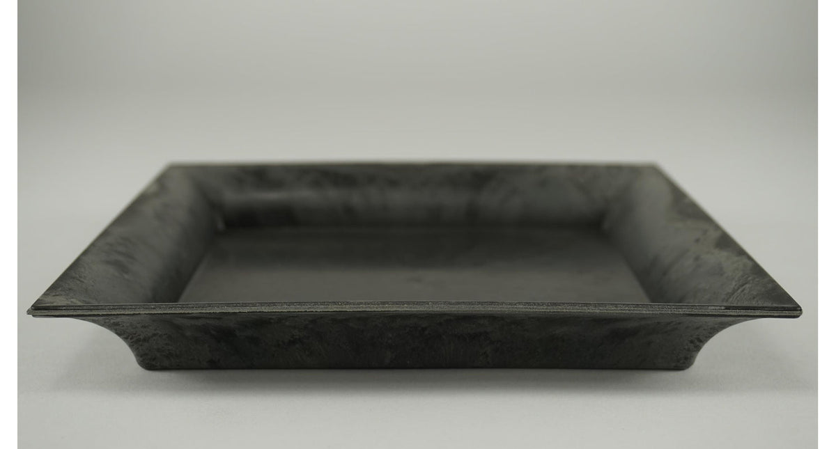 Vierkant bord grijs 20x20x2,5cm