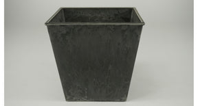 Pot vierkant grijs 13x13cm