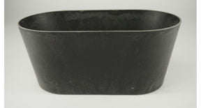 Ovale bak grijs 27x15x12cm