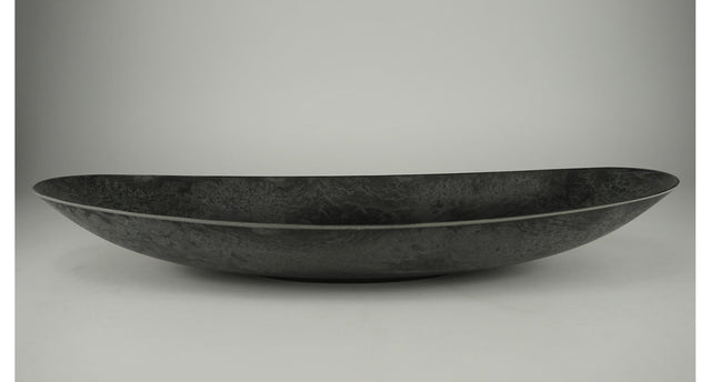 Schaal ovaal grijs 50x22x7cm