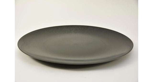 Plat bord rond grijs d40 h2cm