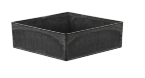 Tray vierkant grijs 20x20x6cm