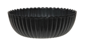 Schaal kartelrand grijs d20 h7,5cm