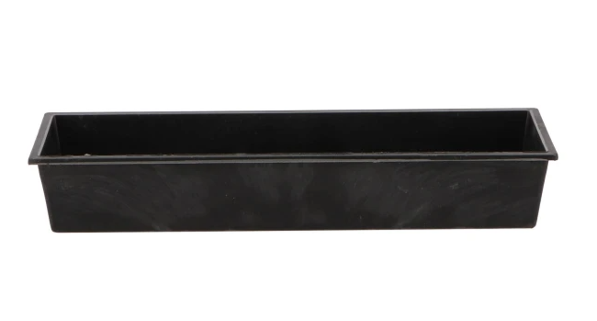 Tray rechthoek grijs 25x9x4cm