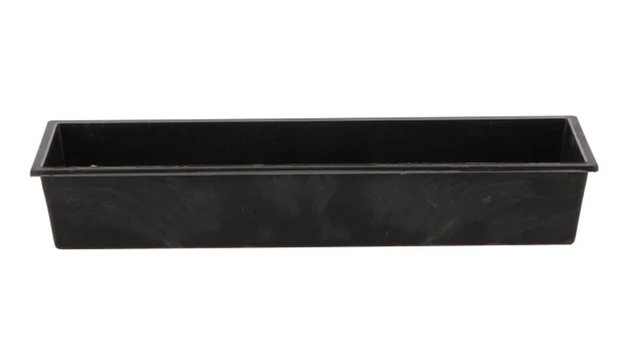 Tray rechthoek grijs 25x9x4cm