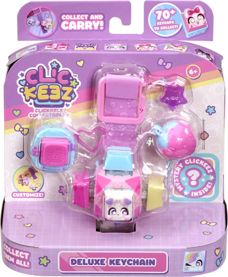 Clickeez series 1 - cube sleutelhanger - fidget toys - verzamel ze allemaal - anti stress - speelgoed - ontspanning - toetsenbord fidget