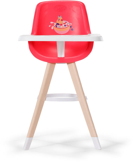 Baby born hoge kinderstoel in scandinavisch design met tafel en accessoires voor poppen van 36 cm en 43 cm