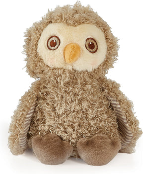 Bunnies by the bay uil knuffel - knuffeldier - blink de uil - geborduurde details - 20 cm - bruin