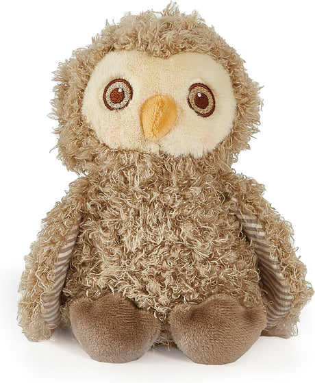 Bunnies by the bay uil knuffel - knuffeldier - blink de uil - geborduurde details - 20 cm - bruin