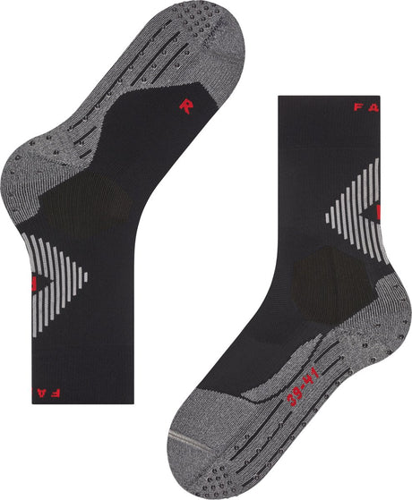 Falke 4grip stabilizing anti blaren, anti zweet functioneel garen sportsokken unisex zwart - maat 39-41