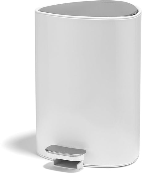 Joseph joseph easystore pedaalemmer 5l, rvs, soft-close deksel, met opbergvak voor afvalzakken, badkamer en slaapkamer
