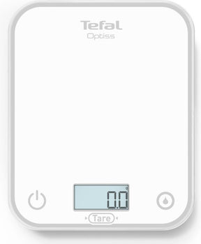 Tefal optiss bc50u0 - digitale keukenweegschaal - wit - compact - max. 5 kg - precisie weegschaal