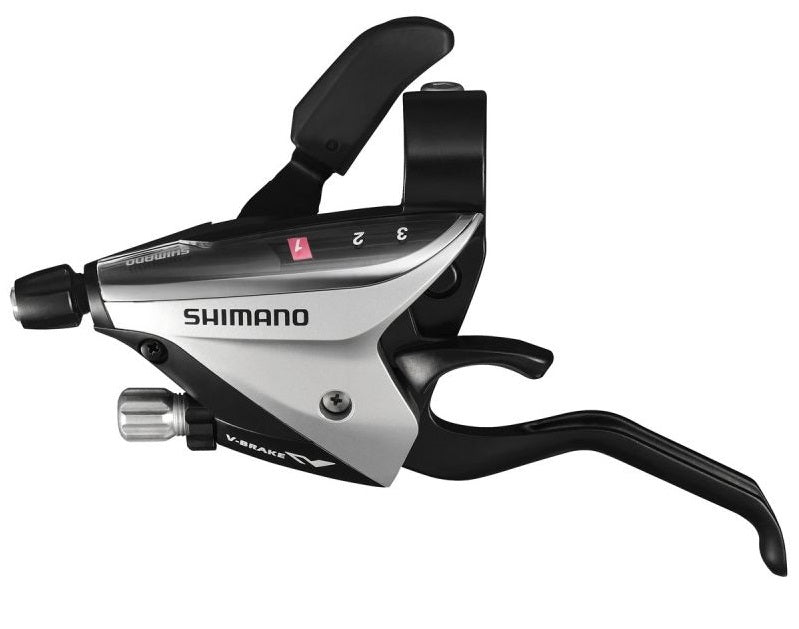 Shimano ST-EF65 Versteller z uchwytem hamulcowym 3 prędkość lewą srebro