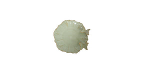 Tray butterfly porcelain d15,5 green